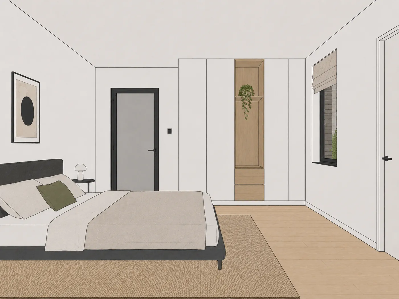 Werkrender vóór transformatie door Sherpa