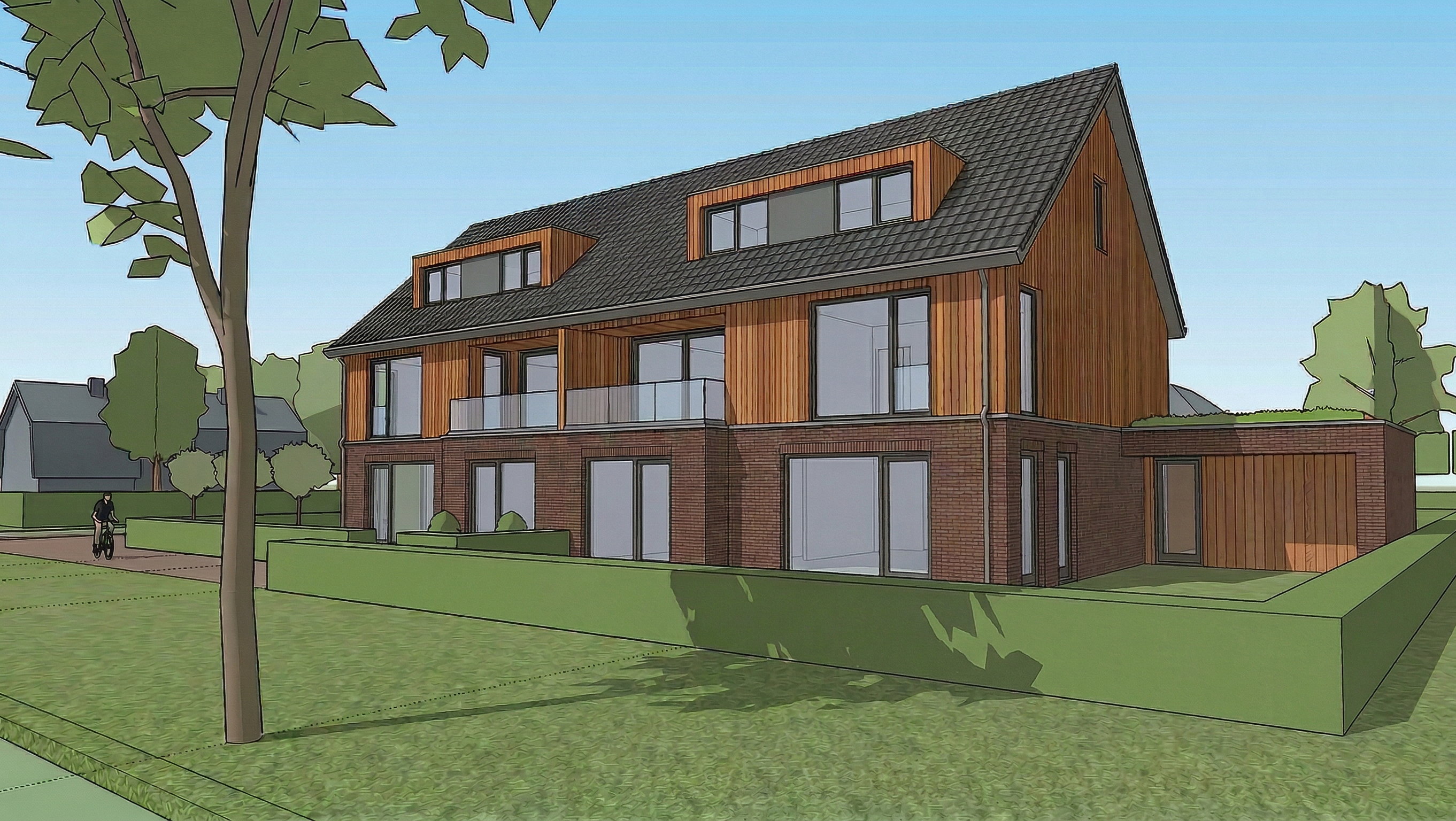 Werkrender vóór transformatie door Sherpa